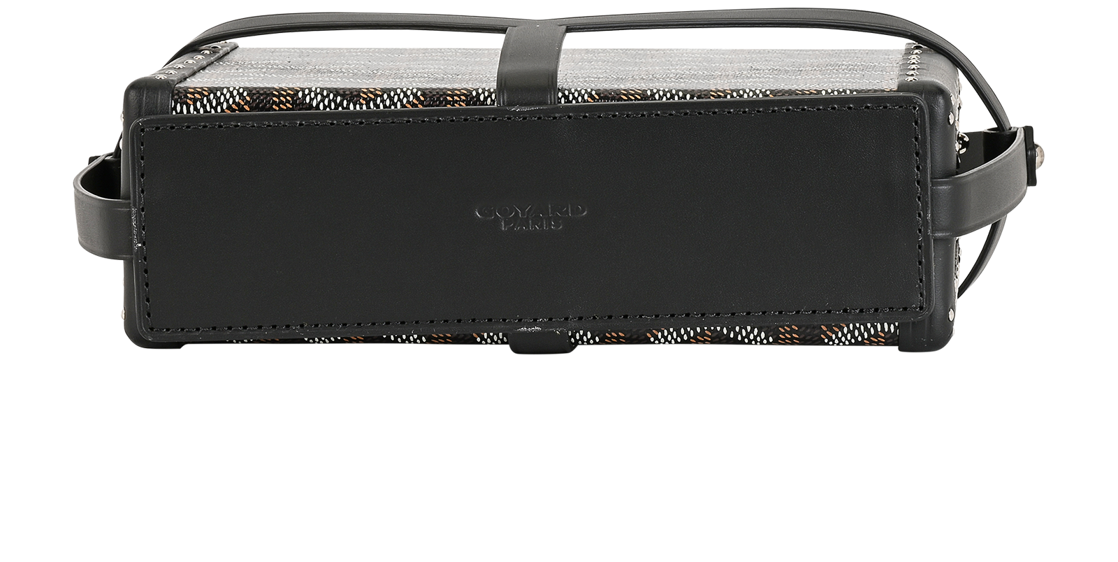 Goyard Minaudiere Trunk, &pound;3,500, Handbags, Black, Canvas, Top view